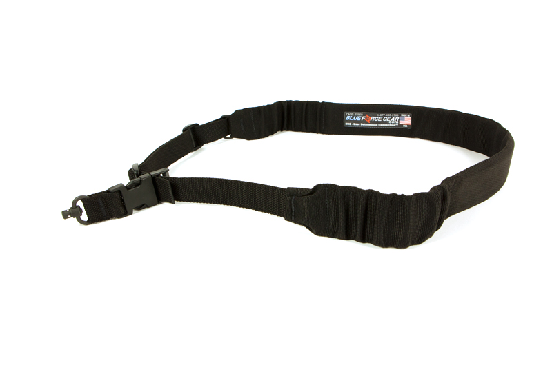 Blue Force Gear UDC Padded Bungee One Point Sling with Push Button Adapter Black.|UDC-200-BG-PB-BK