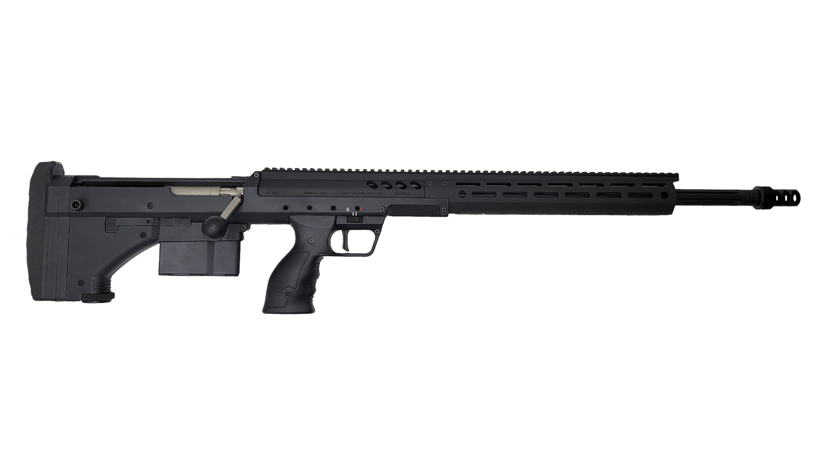 Desert Tech SRS A2 Rifle Standard 308 Win 26" Black/Black 6Rd|SRS-RF-M-C26R-BB