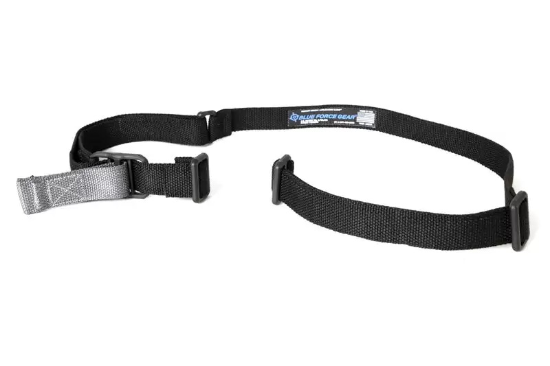 Blue Force Gear Vickers Sling. Plastic Adjuster / Tri glides. Black|VCAS-125-OA-BK