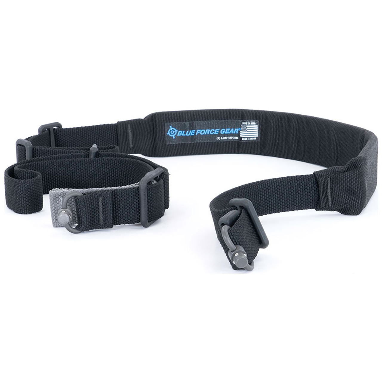 Blue Force Gear Vickers 221 Padded Push Button Sling Black|VCAS-2T01-PB-200-AA-BK